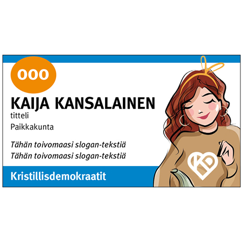 Käyntikortin kokoinen flyer 1-puoleinen - Hinta alkaen / 100 kpl