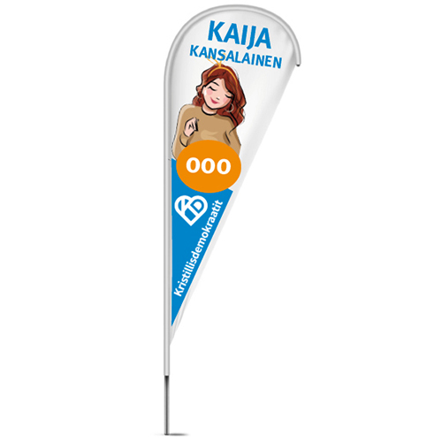 Beach flag - Kappalehinta alkaen, sis. Alv